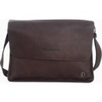 Discovery Heritage Metal Logolu 4l Kapasiteli Messenger Omuz Çantası - Kahverengi