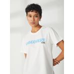 Discovery W-HOLDEN Expedition Bisiklet Yaka Baskılı Kırık Beyaz Kadın T-Shirt