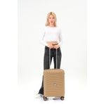 Diseno Gold Kabin Boy Silikon Kırılmaz Pp Valiz