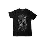 Disenos Papaz İskambil Kağıdı Çizim Baskılı Tişört Çocuk T-shirt Siyah
