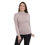 Disentis Modest Büyük Beden Yarım Balıkçı Viskon Boğazlı Vizon Body - 42