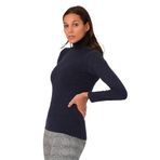 Disentis Modest Kadın Lacivert Tam Balıkçı Yün Viskon Boğazlı Body, 42
