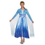 Disguise Kadın Disney Elsa Frozen 2 Deluxe Yetişkin Kostümü, Mavi, S