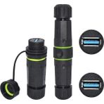 Dişi - Dişi IP68 Su Geçirmez 3.0 Usb-A Konnektör
