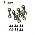Disk Fren Cıvataları ve Emniyet Yıkayıcı Seti, 12'li Paket T25 M5 Kilitleme Plakaları Rt56 Rt66 ile Uyumlu 6 Cıvatalı Rotorlar, Mtb Bisiklete binme için, Siyah ve Gümüş Donanım Kiti