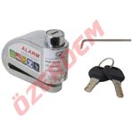 DİSK KİLİDİ ALARM SİSTEMİ DÜZ ANAHTARLI NİKEL