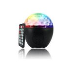 Disko Işıkları, Bluetooth Hoparlör ve 1.2m USB Kablosu ile Ses Etkinleştirilmiş Parti Lambası, Çocuklar Için Uzaktan Kumandalı Parti Işıkları, Noel Günü, Ev Partisi, Yatak Odası Dekorasyonu (Siyah)