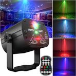 Disko Lazer Işığı, 60 Patern Işık Modlu Parti Işığı, Desenli Lazer Yansıtma, Otomatik Zamanlayıcılı, Monte Edilebilir, 360 Derece Dönebilir Gövde, Sese Duyarlı, Parti ve Eğlence İçin Parti Disko Işığı