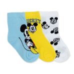 Disney baby Erkek Bebek 3lü Soket Çorap Lisans Baskılı - Mavi