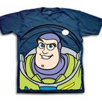 Disney Bebek Erkek Çocuk Buzz Lightyear and Woody Big Face Oyuncak Hikayesi Tişört, Lacivert, 3 Yıl