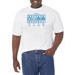 Disney Big and Tall Frozen Two Elemental Üst Kısa Kollu Beyaz Erkek T-shirt