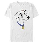 Disney Big & Tall 101 Dalmaçyalı Perdita Büyük Yüz Beyaz Erkek T-shirt