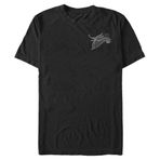 Disney Big & Tall The Nightmare Before Christmas Zero Pocket Scribble Black Erkek T-shirt