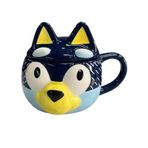 Disney Bluey 3D Seramik Kupa, Lacivert, Sevimli Karakter Tasarımlı