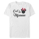 Disney Büyük ve Uzun Klasik Mickey La Minnie Beyaz Erkek T-shirt