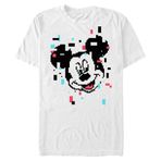 Disney Büyük ve Uzun Klasik Mickey Pixel Beyaz Erkek T-shirt