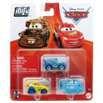Disney Cars Mini Racers 3'lü Paket Sponsorluğunda Dino Rotor Turbosky, Dinoco Cruz Ramirez, Dinoco Lightning McQueen