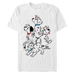 Disney Classics 101 Dalmaçyalı Yavru Köpekler Erkek Bisiklet Yaka T-Shirt Beyaz L