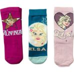 Disney Elsa-Anna Lisanslı 3lü Soket Çorap - 19 - 22 - Asorti