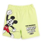 Disney Erkek Bebek Lisans Şort Baskılı Reçme - Açık Yeşil