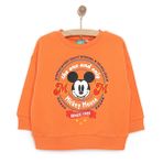 Disney Erkek Bebek Lisans Sweatshirt Bisiklet Yaka Long Sleeve - Turuncu