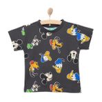 Disney Erkek Bebek Lisans Tişört Bisiklet Yaka Short Sleeve - Antrasit