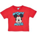 Disney Erkek Bebek Lisans Tişört Lisans Baskılı Bisiklet Yaka Short Sleeve - Kırmızı - 4 - 5 Yaş