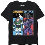 Disney Erkek Çocuk Lightyear Buzz Vs Zurg Kısa Kollu Tişört, Siyah, 10-12