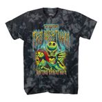 Disney Erkek Jack Skellington Gömlek - The Nightmare Before Christmas Tişört - Jack Skellington Tie Dye Tişört, Siyah Yıkama, XL