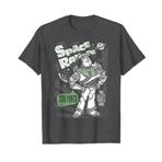 Disney Erkek Oyuncak Hikayesi Buzz Lightyear Star Power Hero Grafik Tişört, Kömür Funda, XXL