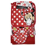 Disney fırın eldiveni mutfak eldiveni bulaşık bezi & Mickey Minnie Mouse 3 PC mutfak set, pamuk, Minnie Mouse Red, Pack