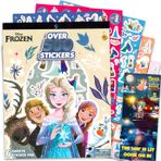 Disney Frozen Çıkartma Kitap Seti - Çocuklar için 500'den Fazla Çıkartma ile Paket Elsa, Anna, Olaf, Daha Fazlasını İçeren Çocuklar İçin | Disney Forzen Parti Hediyeleri ve Süslemeleri
