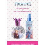 Disney Frozen II Kız Çocuk Parfüm ve Simli Vücut Spreyi Parfüm Seti