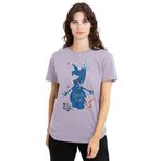 Disney Frozen Kadın Frozen Chill Out Olaf Silhouette Ladies, Lavendar Tişört, Lavanta, S
