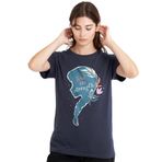 Disney Frozen Kadın Frozen Find Your Strength Anna Silhouette Ladies, Deep Navy T-Shirt, mavi (deep navy), XL