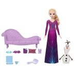 Disney Frozen Kar Rüyaları - Elsa ve Olaf 8 Parçalı Uyku Zamanı Seti, Makyaj Fırçası, Loca Koltuğu, Yastık, Oyuncak Ayı, Kitap ve Uyku Maskeleri, 3 Yaşından Büyük Çocuklar için, HLX27