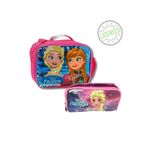 Disney Frozen Lisanslı Beslenme Çantası ve Kalemlik Seti - Elsa & Anna Desenli Kız Çocuk Okul Seti