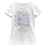 Disney Girl's Can't Say Something Nice Tişört, Beyaz, M
