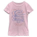 Disney Girl's Can't Say Something Nice Tişört, Pembe, L