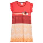 Disney Girls Moana Gecelik Çocuk Kısa Kollu Gecelik Gecelik Gece Elbisesi Çok Renkli 5-6 Yaş