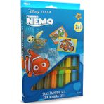 Disney Kayıp Balık Nemo Eğitici ve Eğlenceli Kum Boyama Seti-Red Castle DS-10