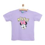 Disney Kız Bebek Lisans Tişört Bisiklet Yaka Short Sleeve - Lila