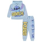 Disney Kız Çocuk Dikiş ve Melek Polar Sweatshirt ve Eşofman Takımı - Kız Çocuk 2t-16, Açık Mavi, 6-6X