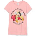 Disney Kız Çocuk Hooray 4. Doğum Günü Tişörtü, Pink, X-Large