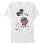 Disney Klasiks Mickey Klasik Erkek Bisiklet Yaka T-Shirt Beyaz S
