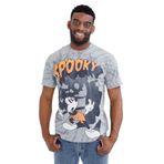 Disney Lion King Mickey Mouse Cadılar Bayramı Vintage Yıkama Eşleşen Aile Tişörtü Küçük Çocuk - Yetişkin Bedenleri (2T - 2XL), Mickey / Gri, Erkek, L