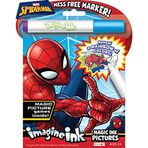 Disney Marvel Spider-Man 20-PAGE Imj Sihirli Mürekkep Boyama Kitabı 1 Mess Bedava Marker, 40923 Bendon