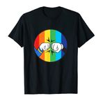Disney Mickey Mouse Donald Duck Fist Bump Rainbow T-Shirt