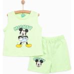 Disney Mickey Mouse Erkek Atlet-Şort Erkek Bebek - Açık Yeşil - 9 Ay