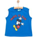 Disney Mickey Mouse Erkek Atlet Tshirt Erkek Bebek - Mavi - 1,5 Yaş